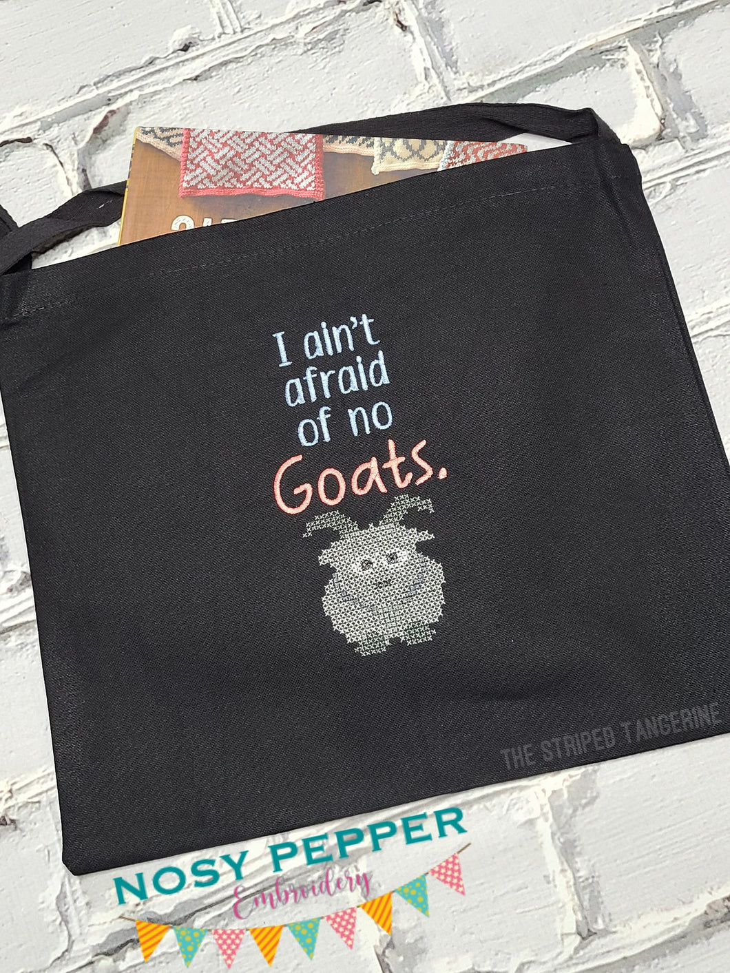 I ain't afraid of no goats machine embroidery design (4 sizes included) DIGITAL DOWNLOAD