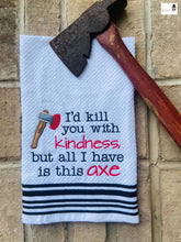 Load image into Gallery viewer, Kill with kindness applique machine embroidery design (4 sizes included) DIGITAL DOWNLOAD