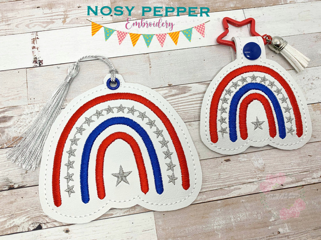 Flag Bow Set machine embroidery design DIGITAL DOWNLOAD