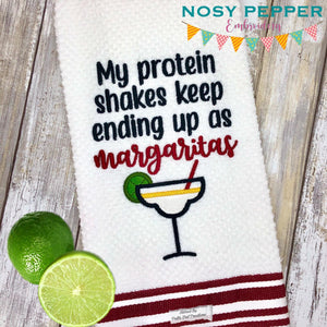 Margaritas applique machine embroidery design 4 sizes included DIGITAL DOWNLOAD