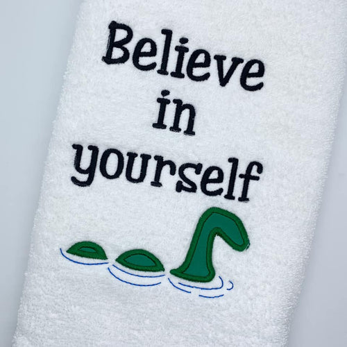 Believe in yourself applique design (5 sizes included) machine embroidery design DIGITAL DOWNLOAD