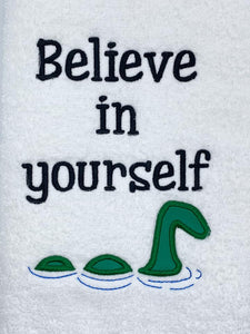Believe in yourself applique design (5 sizes included) machine embroidery design DIGITAL DOWNLOAD
