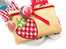 Load image into Gallery viewer, Strawberry Applique Set (includes 7 designs) machine embroidery design DIGITAL DOWNLOAD