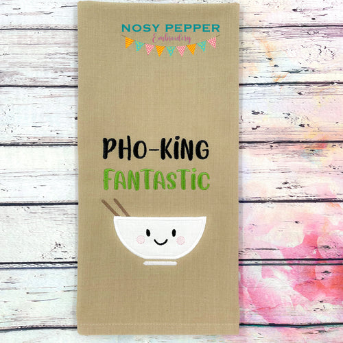 Pho-king fantastic applique machine embroidery design (5 sizes included) DIGITAL DOWNLOAD
