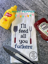 Load image into Gallery viewer, I&#39;ll feed all you f*ckers machine embroidery design (5 sizes included) DIGITAL DOWNLOAD
