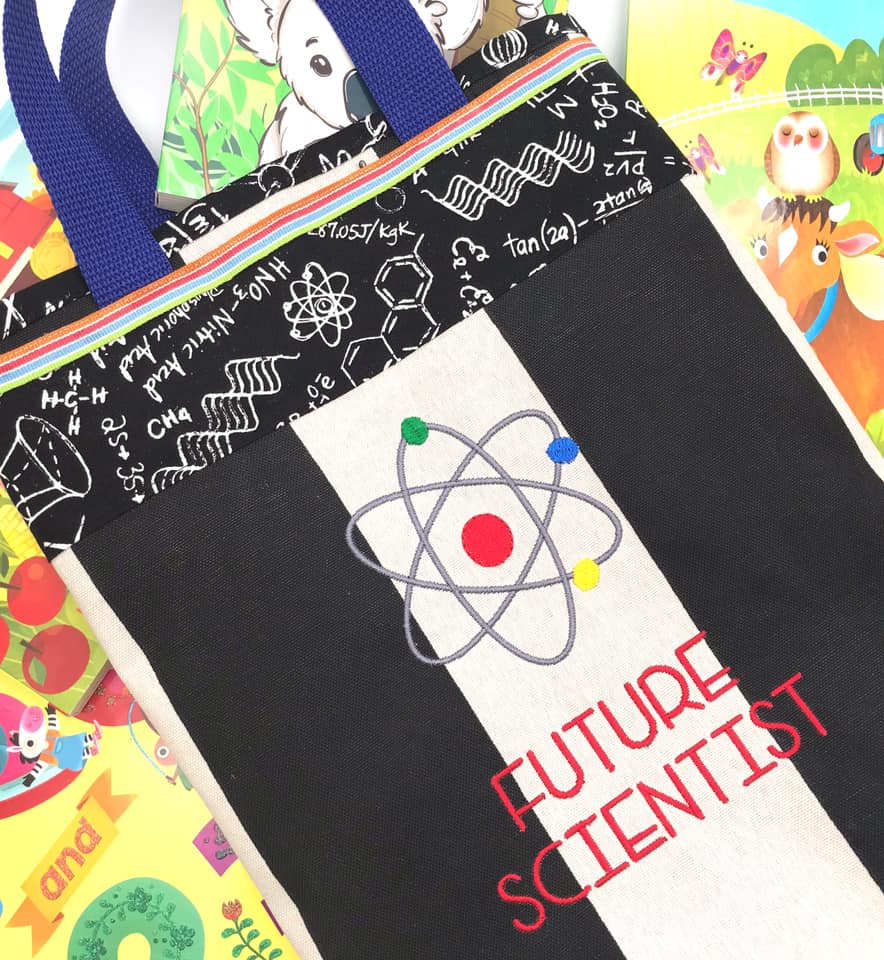Future Scientist machine embroidery design (5 sizes included) DIGITAL DOWNLOAD