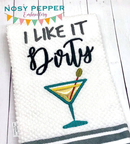 I like it dirty applique machine embroidery design (4 sizes included) DIGITAL DOWNLOAD