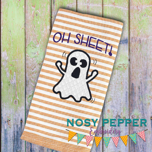Oh Sheet! Applique (5 sizes included) machine embroidery design DIGITAL DOWNLOAD