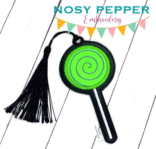 Lollipop Applique bookmark machine embroidery design DIGITAL DOWNLOAD