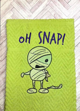 Load image into Gallery viewer, Oh Snap Mummy machine embroidery design (4 sizes included) DIGITAL DOWNLOAD