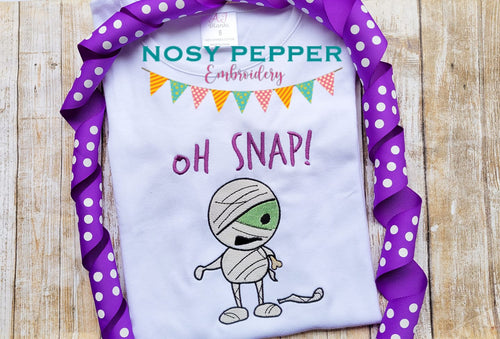 Oh Snap Mummy machine embroidery design (4 sizes included) DIGITAL DOWNLOAD