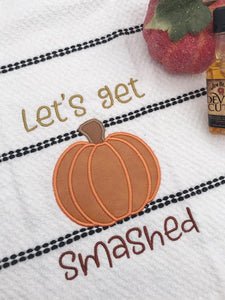 Let's get smashed applique (5 sizes included) machine embroidery design DIGITAL DOWNLOAD
