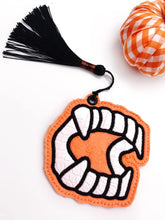 Load image into Gallery viewer, Teeth Applique Bookmark machine embroidery design DIGITAL DOWNLOAD