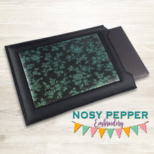 Load image into Gallery viewer, ITH Applique Tablet Sleeve (8 sizes included) machine embroidery design DIGITAL DOWNLOAD