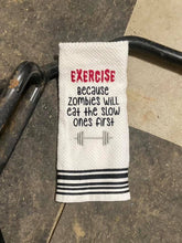 Load image into Gallery viewer, Exercise Because machine embroidery design (4 sizes included) DIGITAL DOWNLOAD