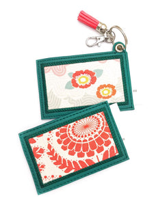 Applique ITH card holder set. Includes 4 designs total ( 2 sizes and 2 versions) machine embroidery design DIGITAL DOWNLOAD