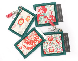 Applique ITH card holder set. Includes 4 designs total ( 2 sizes and 2 versions) machine embroidery design DIGITAL DOWNLOAD
