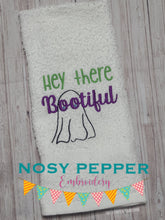 Load image into Gallery viewer, Hey there bootiful machine embroidery design (4 sizes included) DIGITAL DOWNLOAD