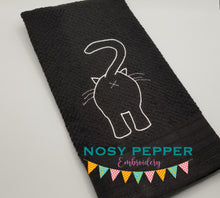 Load image into Gallery viewer, Catt Butt machine embroidery design (5 sizes included) DIGITAL DOWNLOAD