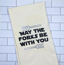 Load image into Gallery viewer, May the forks be with you machine embroidery design (4 sizes included) DIGITAL DOWNLOAD