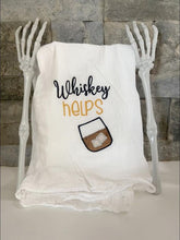 Load image into Gallery viewer, Whiskey helps applique machine embroidery design (4 sizes included) DIGITAL DOWNLOAD