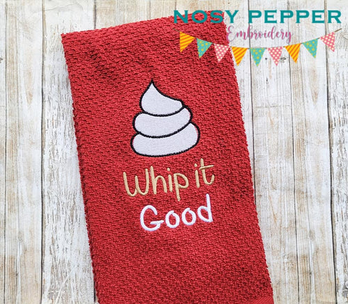 Whip it good (Thanksgiving version) machine embroidery design (5 sizes included) DIGITAL DOWNLOAD
