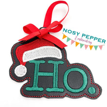 Load image into Gallery viewer, Ho. Ornament 4x4 machine embroidery design DIGITAL DOWNLOAD