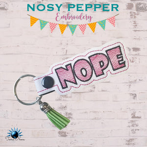 Nope sketchy snap tab (single & multi files included) machine embroidery design DIGITAL DOWNLOAD