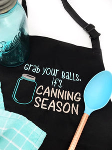 Grab your Balls, it's canning season machine embroidery design (4 sizes included) DIGITAL DOWNLOAD
