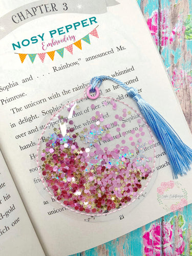 Clear circle bookmark 4x4 machine embroidery design DIGITAL DOWNLOAD