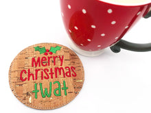 Load image into Gallery viewer, Mature Christmas Coaster set of 4 designs (4x4 hoop) machine embroidery design DIGITAL DOWNLOAD