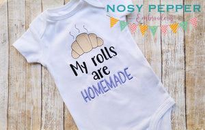 My rolls are homemade machine embroidery design (4 sizes included) DIGITAL DOWNLOAD