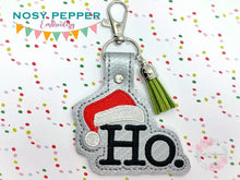 Load image into Gallery viewer, Ho, Snap tab (single and multi files included) machine embroidery design DIGITAL DOWNLOAD