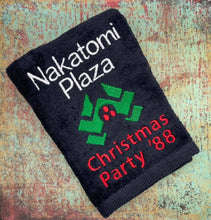 Load image into Gallery viewer, Nakatomi Plaza Christmas Party machine embroidery design (4 sizes included) DIGITAL DOWNLOAD