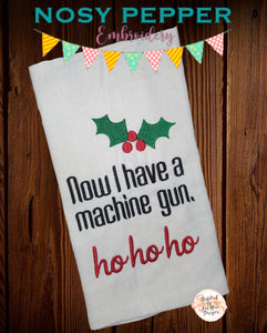 Now I have a machine gun machine embroidery design (4 sizes included) DIGITAL DOWNLOAD