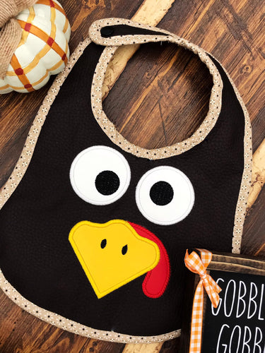 Turkey Face (applique & sketchy fill versions included in 5 sizes) machine embroidery design DIGITAL DOWNLOAD