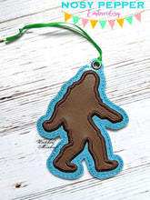Load image into Gallery viewer, Bigfoot applique bookmark/ornamant NPE machine embroidery design DIGITAL DOWNLOAD