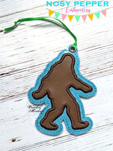 Bigfoot applique bookmark/ornamant NPE machine embroidery design DIGITAL DOWNLOAD