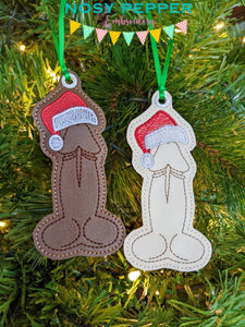 Christmas Johnson Ornament 4x4 machine embroidery design DIGITAL DOWNLOAD