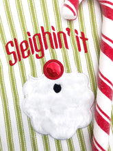 Load image into Gallery viewer, Sleighin&#39; it applique machine embroidery design (4 sizes included) DIGITAL DOWNLOAD