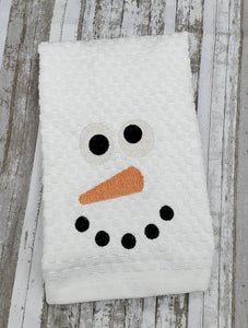 Snowman face (2 versions and 5 sizes included) machine embroidery design DIGITAL DOWNLOAD