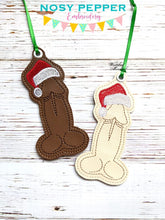 Load image into Gallery viewer, Christmas Johnson Ornament 4x4 machine embroidery design DIGITAL DOWNLOAD