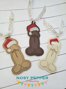Christmas Johnson Ornament 4x4 machine embroidery design DIGITAL DOWNLOAD
