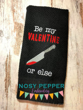 Load image into Gallery viewer, Be my valentine machine embroidery design (4 sizes included) DIGITAL DOWNLOAD