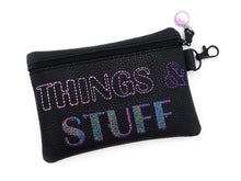 Load image into Gallery viewer, Things &amp; Stuff ITH Bag (4 sizes available) machine embroidery design DIGITAL DOWNLOAD