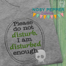 Load image into Gallery viewer, Please do not disturb machine embroidery design (4 sizes included) DIGITAL DOWNLOAD