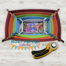 Load image into Gallery viewer, Rectangle applique ITH Tray set (5 sizes included) machine embroidery design DIGITAL DOWNLOAD