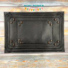 Load image into Gallery viewer, Rectangle applique ITH Tray set (5 sizes included) machine embroidery design DIGITAL DOWNLOAD