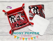 Load image into Gallery viewer, Make up wipes and tray set (2 sizes with 4 designs included) machine embroidery design DIGITAL DOWNLOAD