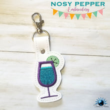 Load image into Gallery viewer, Mimosa applique snap tab (single &amp; multi file included) machine embroidery design DIGITAL DOWNLOAD
